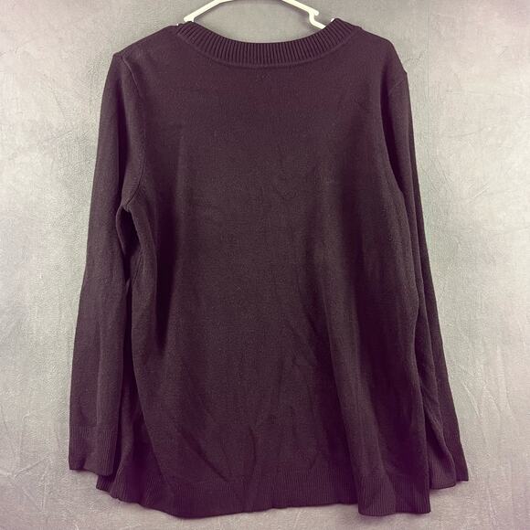 Laura Scott Petite Women's Size XLP Beaded Pearl Soft Pullover Sweater Fairy - Picture 2 of 7